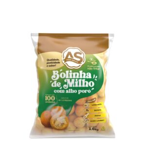 Bolinha de Milho com Alho Poró 5X1,6Kg